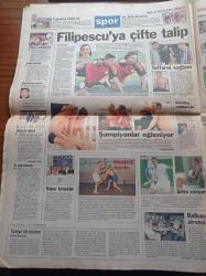 Milliyet Gazetesi - 31 Temmuz 1998 - Tarkan Vatanıma Canım Feda - Galatasaraylı Filipescu'ya Çifte Talip - Mirsad Türkcan Yıldız Olacak - Okocha Çizmeyi Aştı - Tansu Çiller'in Annesi Muazzez Çiller - DTP'de Refaiddin Şahin Krizi - Bill Clinton Zorda - ABD'de Monica Lewinsky Skandalı - Gökova Termik Santrali Durmadı - Sansürün Adı RTÜK - Seçime Rekor Oy 488 Milletvekili Nisan'da Seçime Evet Dedi