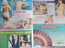 Dolce Haftalık Aktüalite Sinema Tiyatro Müzik ve Magazin Dergisi - 8 Ağustos 1999 - Organics Şampuan Reklamı - Seba Med Güneş Kremi Reklamı - Levent Penso - Nurettin Hasman - Verda PEnso - Tan Sağtürk - Duygu Dikmenoğlu - Adnan Güngör - Barı Özallar - Zeynep Özal - Fatih Ürek - Çetin Yıldırımakın - Ebru Yıldırımakın - Gönül Yazar - Mustafa Koç - Cefi Kamhi - Yasemin Kamhi - Sedat Aloğlu - Yaşar Babataş - Hilal Aslangiray - Sibel Özünlü - Zafer akar - Başak Gürsoy - Gülin Kirpikçioğlu - Burcu Çağrı - Nigar Talibova - Cemil İpekçi - Ajda Pekkan - Semiramis Pekkan - Rhmi Koç - Cemila Garan - Moiz Benardete - Fuat Süren - Jale Egeli - Ercüment Karacan - Emrullah Aksu - Vuslat Sadıkoğlu - Türkan Özsezen - Adnan Bedia Tüfekçioğlu - Ebru Güzel fotoğraf ve haberi - Dergi Tam Değildir Sadece 12 Sayfası Mevcuttur