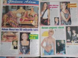 Dolce Haftalık Aktüalite Sinema Tiyatro Müzik ve Magazin Dergisi - 21 Kasım 1999 - Demet Şener - Kartal Makarna Reklamı - Tat Mayonez Reklamı - Berna Demir - Gül Kavran - Tilda Tezman - Ali Özgentürk - Nurettin Hasman- Güliz Hasman - Şefik Özbek - Ömer Dinçkök - Kaya Sabancı - Esin Maraşlıoğlu - Celal Çapa - Ersoy Çetin - İlknur Soydaş - Mehmet Özener - Bekir Saçar - Adnan Oktar - Nesrin İlter - Güllü Aybar - Rifat Edin - Banu Can - Ulvi Akıncı - Doreen Stoikova - Murat Erbelger - Dilek Erbelger -Sevin Zorlu - Zeki Küçükberber - Tarkan - Malkoç Sualp - Victoria Sualp - Eti Abu - Hande Korgül - Gabi Abut - Zerrin Arbaş - İvet Soysal - Ogan Soysal - Doğan Gönül - Sona Cessar - Güngör Denizaşan - Güler Yaşar - Harika Yardımcı - Gamze Kar fotoğraf ve haberi - Dergi Tam Değildir Sadece 12 Sayfası Mevcuttur