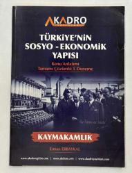 Türkiye’nin Sosyo-Ekonomik Yapısı Konu Anlatımı Tamamı Çözümlü 5 Deneme Kaymakamlık