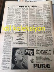 ANKARA KISMET GAZETESİ YEREL TAŞRA BASINI---25 Kasım 1956 Yıl :1 Sayı :30--Eden B.Milletler Kararını Reddetti --Dünya Ufkunu Karartan  Bulutlar :Ekrem İrge --Türkiye de Komünist Partisi  Kurmağa Kalkışanların  Mahkemesine  Başlandı --Paranın  kıymeti  neden değişir :Piraye Bigat --Nobel armağanı ve memleketimiz --Sinema :Brigitte Bardot --Soprano Ferhan Onatla Konuşma -Gina 'nın başına  gelenler --Ecelin Geldi Venedikli  --Doğu Almanya da adaleti gülünç hale sokan  kadın  