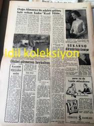 ANKARA KISMET GAZETESİ YEREL TAŞRA BASINI---25 Kasım 1956 Yıl :1 Sayı :30--Eden B.Milletler Kararını Reddetti --Dünya Ufkunu Karartan  Bulutlar :Ekrem İrge --Türkiye de Komünist Partisi  Kurmağa Kalkışanların  Mahkemesine  Başlandı --Paranın  kıymeti  neden değişir :Piraye Bigat --Nobel armağanı ve memleketimiz --Sinema :Brigitte Bardot --Soprano Ferhan Onatla Konuşma -Gina 'nın başına  gelenler --Ecelin Geldi Venedikli  --Doğu Almanya da adaleti gülünç hale sokan  kadın  