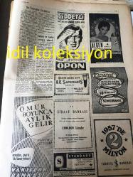 ANKARA KISMET GAZETESİ YEREL TAŞRA BASINI----14 Şubat 1957 Yıl :1 Sayı :44--Bu Toprağın Çocukları :Fuat Uluç --Çabuk ve kolay zengin olmak --Son Deniz Kazaları :Refik Özgener --Gençlik Yılları :Ayşen Kafkaslı --İki Asırlık Mazisi Olan Tayın Dünyada İlk Saati --Topçu  Kara Mehmet :İhsan Ilgar--Ordu Takımı Adana da Kampa Alınacak --Almanya' ya  tahsile gidecek olan  Ünal  Tolun --Nuri Boytorun Antrenör Olacak mı ?-İstanbul Spor  Vefa 'yı  iki  penaltı ile yendi --