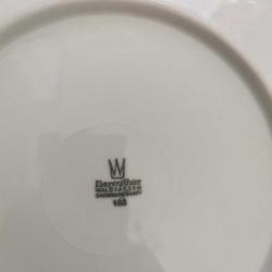 Antika alman malı tabak 24 cm balık desenli