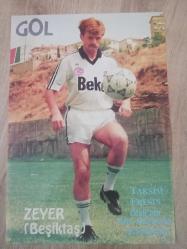 ÖNSPOR GOL DERGİSİ 1991 4.SAYI DEV BEŞİKTAŞ - TRABZONSPOR POSTERLİ, ZEYER VE LİĞ FİKSTRÜ, MEHMET ALİ YILMAZ SÜLEYMAN SEBA DOKSANLAR NOSTALjİ