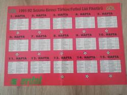 ÖNSPOR GOL DERGİSİ 1991 4.SAYI DEV BEŞİKTAŞ - TRABZONSPOR POSTERLİ, ZEYER VE LİĞ FİKSTRÜ, MEHMET ALİ YILMAZ SÜLEYMAN SEBA DOKSANLAR NOSTALjİ