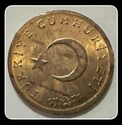 1972 - 1 KURUŞ (TCM972) “BAKIR” ÇİL Natürel