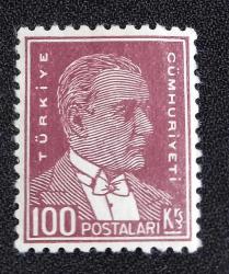 Cumhuriyet 1931-1932 BİRİNCİ ATATÜRK SERİSİ 100 KURUŞ ŞARNİYERLİ  , Katalog 14000 tl.