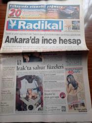 Radikal Gazetesi - 19 Aralık 1998 - Zaman Mekan Ve İnsan Yazı dizisi - Celal Başlangıç - Eşber Yağmurdereli - Basketbolda Fenerbahçe Efes Pilsen Ve Ülkerspor'un Rakipleri Belli Oldu - ABD Başkanı Bill Clinton'ın Kaderi Bugün Oylanıyor - Aydın Doğan'a Rekor Tazminat - Yargıtay'da Kürtçe Çatlağı - Meral Akşener'in Aralarında Bazı Gazetecilerinde Olduğu Ses Kayıtlarını Yayınlaması Tepki Çekti - Bülent Ecevit Ve Deniz Baykal Anlaşmama Konusunda Anlaştı - Cem Yılmaz Her Şey Çok Güzel Olmayacak - Alaattin Çakıcı'nın İki Tetikçisi Tutuklandı - Yeşil Kod Adlı Mahmut Yıldırım'ın Bilmecesini DNA Testi Çözecek - İdil Koleksiyon