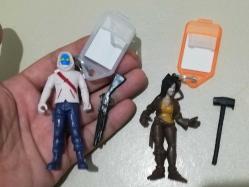 Fortnite figür oyuncak anahtarlık set. aksesuarları ve fotoğraf çerçevesi plastik anahtarlıklarda hediye hepsi birlikte