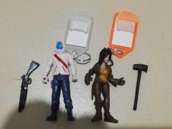 Fortnite figür oyuncak anahtarlık set. aksesuarları ve fotoğraf çerçevesi plastik anahtarlıklarda hediye hepsi birlikte