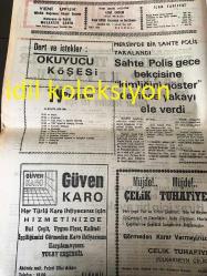 MERSİN YENİ UFUK GAZETESİ YEREL TAŞRA BASINI ---16 Eylül  1986 Yıl :1 Sayı :184--Kaymakam  ve belediye  başkanı  telefonumuz  üzerine olaya el koydu  Erdemli de trafikçiler  kasıp  kavurdu --Erdemli  Kaymakamı  Osman Aydın Görevine Başladı --Mersin de bir sahte polis  yakalandı -  Mut 'ta  motosikletler  toplanıyor --Akdeniz  Gübre Sanayi 38 İlde Bayilik  Teşkilatı Kuruyor ---Erdemli spor Basın Sözcüsü Ateş   Erdemli spor  Bu Sezon  Şampiyon Olacak Dedi
