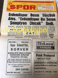 MERSİN YENİ UFUK GAZETESİ YEREL TAŞRA BASINI ---16 Eylül  1986 Yıl :1 Sayı :184--Kaymakam  ve belediye  başkanı  telefonumuz  üzerine olaya el koydu  Erdemli de trafikçiler  kasıp  kavurdu --Erdemli  Kaymakamı  Osman Aydın Görevine Başladı --Mersin de bir sahte polis  yakalandı -  Mut 'ta  motosikletler  toplanıyor --Akdeniz  Gübre Sanayi 38 İlde Bayilik  Teşkilatı Kuruyor ---Erdemli spor Basın Sözcüsü Ateş   Erdemli spor  Bu Sezon  Şampiyon Olacak Dedi