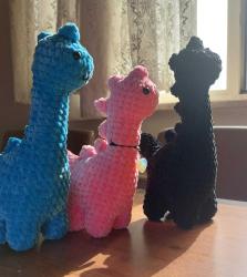 dinazor oyuncak amigurumi peluş yumuşacık