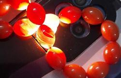 OSMANLI DÖNEMİ OBJEDEN YAPILMA AÇIK KAHVERENGİ MUHTEŞEM SIKMA KEHRİBAR TESPİH GÜMÜŞ PÜSKÜLLÜ KARTAL FİGÜRLÜ F2AA1R1 NADİR