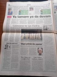 Radikal Gazetesi - 25 Ağustos 1998 - Erbil Tuşalp - Murat Belge - Mehmet Ağar Duruşmaya Katılmadı - Abdullah Çatlı - Alaattin Çakıcı'nın Yakalanması Üzerine Mit İçindeki Kanatlar'ın Kavgası İyice Büyüdü - Milli Güvenlik Kurulu Çeteleri Bitirin - Michael Jackson 40 Yaşında - Sırplar Prisstineye Ulaştı - Refah Partisi'ne Dava Ve Suç Duyurusu - Beşiktaş Basın Sözcüsü Cenk Koray Hakem Ali Uluyol Şoför Bile Olamaz - UEFA Kupası Maçları