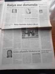 Yeni Şafak Gazetesi - 2 Aralık 1998 - Ahmet Davutoğlu - İsmet Özel - Nurettin Canikli - Yeni Şafak Üçüncü Boğaz Köprüsü'nün Projesini Ele Geçirdi - Mustafa Asım Köksal Üzerine - Recai Kutan'dan Bülent Ecevit'e Sicil Amiri Misin - İçişleri Bakanı Kutlu Aktaş Galatasaray Juventus Maçında 22 Bin Polisi Görevlendirdi - Abdullah Öcalan'ın Kuklası Yakıldı