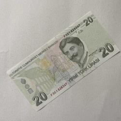 9.Emisyon 20 Türk Lirası F001 626347
