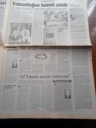 Yeni Şafak Gazetesi - 27 Temmuz 1998 - Ahmet Taşgetiren - Ömer Çelik - Aydın Menderes - A Milli Basketbol Takımımızın İki Starı İbrahim Kutluay Ve Orhun Ene - Galatasaray Kadıköy'de Fenerbahçe'yi Yendi - İlyas Tüfekçi - Süleyman Demirel Bütün Tepkilere Rağmen Koç'un SEKA Arazisi Üzerine Kuracağı Fabrikanın Temelini Attı - Rahmi Koç'tan Teşekkür - Başörtüsü İçin Örnek Karar - Dışişleri Bakanı İsmail Cem'den Rumlara S 300 Uyarısı - Manukyan Camiine Onay - Hüseyin Kıvrıkoğlu Göreve Hazır