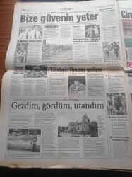 Yeni Şafak Gazetesi - 27 Temmuz 1998 - Ahmet Taşgetiren - Ömer Çelik - Aydın Menderes - A Milli Basketbol Takımımızın İki Starı İbrahim Kutluay Ve Orhun Ene - Galatasaray Kadıköy'de Fenerbahçe'yi Yendi - İlyas Tüfekçi - Süleyman Demirel Bütün Tepkilere Rağmen Koç'un SEKA Arazisi Üzerine Kuracağı Fabrikanın Temelini Attı - Rahmi Koç'tan Teşekkür - Başörtüsü İçin Örnek Karar - Dışişleri Bakanı İsmail Cem'den Rumlara S 300 Uyarısı - Manukyan Camiine Onay - Hüseyin Kıvrıkoğlu Göreve Hazır