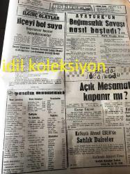 BALIKESİR  BİRLİK GAZETESİ YEREL TAŞRA BASINI ---22 Mart 1974 Yıl  :6 Sayı :1581-- Umudunu Karaoğlan a  bağlayanlar sesleniyor --Geçim  kaynağımız  sütünü su  fiyatına  almaya  çalışıyorlar --Feribot seferleri  üzerine  Ulaştırma Bakanı Valiye Mesaj Yolladı --Halk Eğitim Defilesi Takdirle İzlendi --Sınır  Komşularımız  :Nedim  Ercan -- İşçi Statüsüne  Girme Özentisi  :A. Mustafa  Gülen --Manisa da yapılacak  Mesir Bayramı  Hazırlıkları --Atatürk ün  Bağımsızlık Savaşı  Nasıl Başladılar  :Refik Necdet Aktaş -- Şampiyon adayını  puansız  göndermek zorundayız --