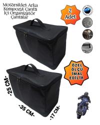 MOTORSİKLET ARKA KOMPOZİT İÇİ ORGANİZATÖR ÇANTALARI