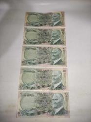 13123-10 TÜRK LİRASI I SERİSİ 1966-1975 6.EMİSYON ADET FİYATI