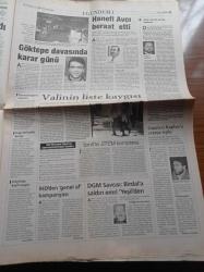 Yeni Şafak Gazetesi - 16 Temmuz 1998 - Ahmet Taşgetiren - Nazlı Ilıcak - Ömer Çelik -  Yılmaz Güney - Cüneyt Arkın -  Fikret Hakan - İbrahim Tatlıses - Naim Süleymanoğlu - Basketbol Milli Takımı Koç'u Erman Kunter - Yine PKK Baskını - Laleli Devri Bitiyor - Bülent Ecevit Bastırıyor - Hayyam Garipoğlu POAŞ'ı Kaybetti - Tansu Çiller Kartel'e Yüklendi