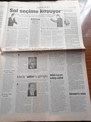 Yeni Şafak Gazetesi - 16 Temmuz 1998 - Ahmet Taşgetiren - Nazlı Ilıcak - Ömer Çelik -  Yılmaz Güney - Cüneyt Arkın -  Fikret Hakan - İbrahim Tatlıses - Naim Süleymanoğlu - Basketbol Milli Takımı Koç'u Erman Kunter - Yine PKK Baskını - Laleli Devri Bitiyor - Bülent Ecevit Bastırıyor - Hayyam Garipoğlu POAŞ'ı Kaybetti - Tansu Çiller Kartel'e Yüklendi