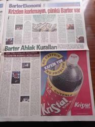 Türkiye Barter Ekonomi Gazetesi - Aralık 98 - İş Dünyası Barter Dedi - Necmettin Bitlis - Alaattin Alemdar - Ahmet Aydın - Üzeyir Garih -  Alarko Holding - Alemdar Holding - Bitlis Holding - İhlas Barter Pazarı 500 Trilyon'a Ulaştı - Enver Ören -  Barter Ortak Para Birliğine Geçiliyor - İran'la Barter İyi Niyet Anlaşması Yapıldı - Anadolu Aslanları Barter'da - Kristal Kola