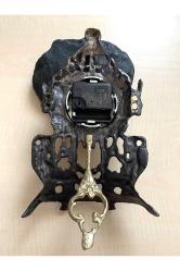 Antika Şömine Saati Pirinç Saat Pilli Saat Sorunsuz