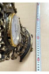 Antika Şömine Saati Pirinç Saat Pilli Saat Sorunsuz