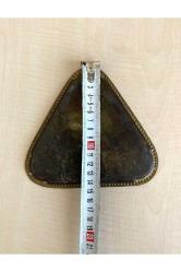 ANTİKA PİRİNÇ TEPSİ ÜÇGEN MİNİK TEPSİ