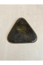 ANTİKA PİRİNÇ TEPSİ ÜÇGEN MİNİK TEPSİ