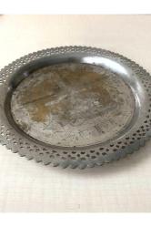 ANTİKA KALEM İŞÇİLİKLİ PİRİNÇ TEPSİ