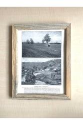 CAMSIZ ÇİFT TARAFLI AHŞAP ÇERÇEVELİ DİJİTAL BASKI RESİM TABLO BOSWORTH FİELD VE COLOMBO