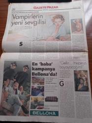 Milliyet Gazete Pazar - 18 Ekim 1998 - Şarkıcı Alişan - En Yaşlı Astronot John Glenn - Türkiye Suç Haritası - Susurluk Perde Açtı - Ünlü Piyanist Richard Clayderman - Festivaller Mevsimi - İnternette Seks Arayan Türkler - Nilüfer Kuyaş - Emre Aköz - Nazım Alpman - Gani Müjde - Duygu Asena - Savaş Ay - Kimyasala  Karşı Toz Kalkan - Kazazedeler İçin Hak Arama Kılavuzu - Refik Erduran Kimdir