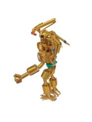 Alien Robot - Alüminyum sarı telden, el yapımı