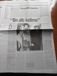 Radikal İki Gazetesi - 15 Kasım 1998 - Deniz Gezmiş - İki Özgür Kelebek Sevinç Erbulak ve Tolga Çevik - İşveli Ve Cilveli Rober Hatemo - Bülent Ortaçgil - Hoşçakal Yarın Film - Ertuğrul Kürkçü - Füsun Önal - Hadi Çaman - Sertab Erener - Yıldırım Turker- Oray Eğin - Bulmaca - Yıldo'nun Altın Yılları - Süleyman Demirel - Allende - Pinochet - RTÜK Neden Kaldırılamaz