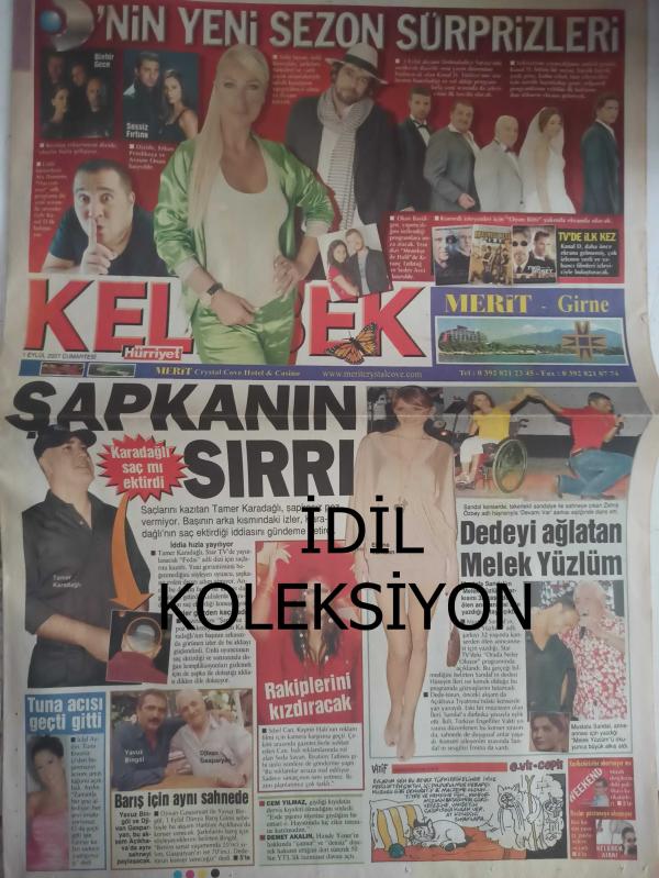 Kelebek Magazin Gazetesi 1 Eylül 2007 Tamer Karadağlı Emina  