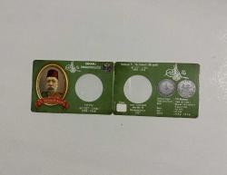 Sultan V. Mehmed Reşad 10 Kuruş Gümüş Boş Kit Kapama Folder