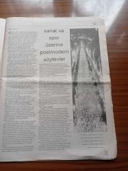 Evrensel Pazar Gazetesi - 15 Kasım 1998 - Ekim Devrimi Ve Pravda - Irak'ta Yaşama Ambargo - Ah Kader Böyle Mi Olacaktı - Tüyap İstanbul Kitap Fuarı - Devletin Pür-ü Pak Başı - Küllerinden Doğan Sosyalist Devrimci Yazın - Mesut Yılmaz - Korkmaz Yiğit - Selüloz İş Sendikası İzmit SEKA Baş Temsilcisi Ali Yılmaz - Sanat Ve Spor Üzerine Post-modern Soylevler - Profesör Doktor Aykut Gence İngiliz Ressam Mark Curtis'in DNA Molekülü Modelini Değerlendirdi