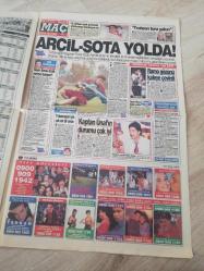 NOSTALJİ FOTOMAÇ GAZETESİ 28 EKİM 1994 EFES PİLSEN KARAKARTALLAR SARI KANARYALAR CİMBOMBOM ARÇİL ŞOTA