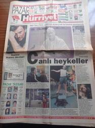 Hürriyet Pazar Gazetesi - 19 Temmuz 1998 - New York Paris Londra'dan Sonra Şimdi De İstanbul Sokaklarında Canlı Heykeller - Üçüncü Fransız Devrimi - Tolkien'in Büyülü Dünyası - Park Ve Ormanların Yeni Durumu - Faye Dunaway - Disney Dünyası - Bu Kent Kargo'ya Dar Geliyor - Press Bey - Bulmaca