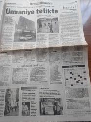 Hürriyet İstanbul Gazetesi - 9 Kasım 1998 - Yakın Doğunun Bir Numaralı Ağaç Bilimcisi Faik Yaltırık - Yadigar Muhtar Mehmet Şükrü Ildır - George Michael Yeniden - Altın Kelebek TV Yıldızları Yarışması - Kubat - Ayna Grubu - Mehmet Aslantuğ - Uğur Dündar - Savaş Ay - Levent Kırca - Berna Laçin - Recep Tayyip Erdoğan'ın Koltuğuna Bir Başka Fazilet Partili Oturabilir - Ali Müfit Gürtuna - Hüseyin Evliyaoğlu - Katledilen Serpil Öğretmenin Cinayetinden Sonra Ümraniye - Seçim Telaşı - Ayşe Arman