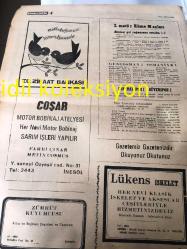 BURSA  BİZİM İNEGÖL  GAZETESİ YEREL TAŞRA BASINI----7 Nisan 1983--Nisanda Facia  ucuz atlatıldı -Alibeyköy de iki katlı bina çöktü yaralılara ilk  müdahaleyi  devlet hastanesi nöbetçi doktoru H. İbrahim  Gün yaptı --Yaralılar :İlkbahar  Karagöz ,Hediye Akgün , Feride Bekil İnce Kocagöz  yazı ve fotoğraflar Necmettin Özdemir -İbrahim Peynirci --Gönüllerin Sultanı  Hacı Bektaş-ı Veli --2. Matör Küme Maçları ---Akhisar gol yağmuruna tutuldu :1-7 --Santral Spor  1 -Güven Spor  2