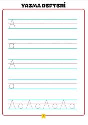 Okuma Yazma YAZ-SİL Defteri (Bitmeyen Defter)