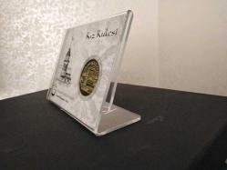 İstanbul Serisi Kız Kulesi Hatıra Madalya ( PLEKSİGLASS SERGİLEME STANDI İLE GÖNDERİLECEKTİR)