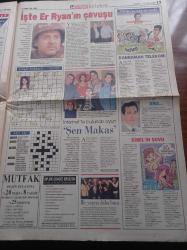Hürriyet İstanbul Gazetesi - 27  Kasım 1998 - Validebağ'da Var Bir Talan - Manken Merve İldeniz Annelik İçin Mesleğini Askıya Alıyor - Nicholas Cage - Er Ryan'ı Kurtarmak - Nedim Saban - Kenan İmirzalıoğlu - Cemil İpekçi - Ebru Şallı - İstanbul Valisi Erol Çakır - İstanbul Emniyet Müdürü Hasan - İstanbul Üniversitesi Rektörü Kemal Alemdaroğlu - Eminönü Belediye Başkanı Ahmet Çetinsaya - Süleymaniye Yangınları - Beyoğlu'nda Koruma Merkezi - Surlar Tütüyor