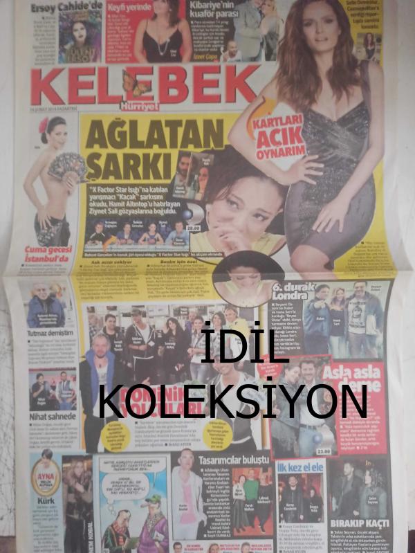 Kelebek Magazin Gazetesi 24 Şubat 2014 Bülent Ersoy Sibel  